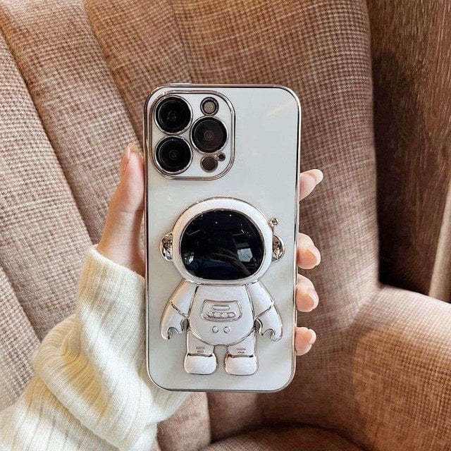 Electroplated Astronaut Folding iPhone Case - Agenda365.com