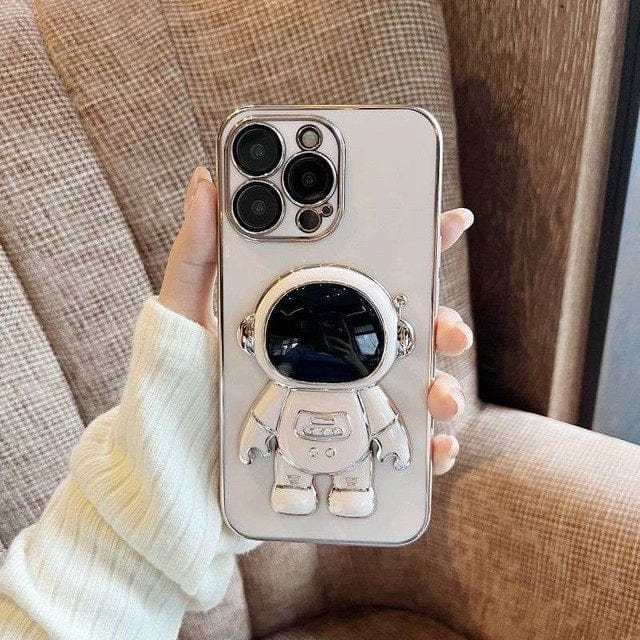 Electroplated Astronaut Folding iPhone Case - Agenda365.com