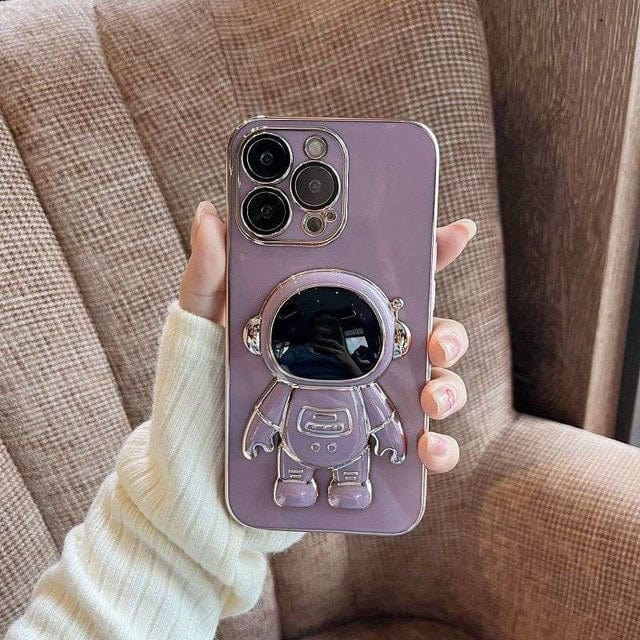 Electroplated Astronaut Folding iPhone Case - Agenda365.com