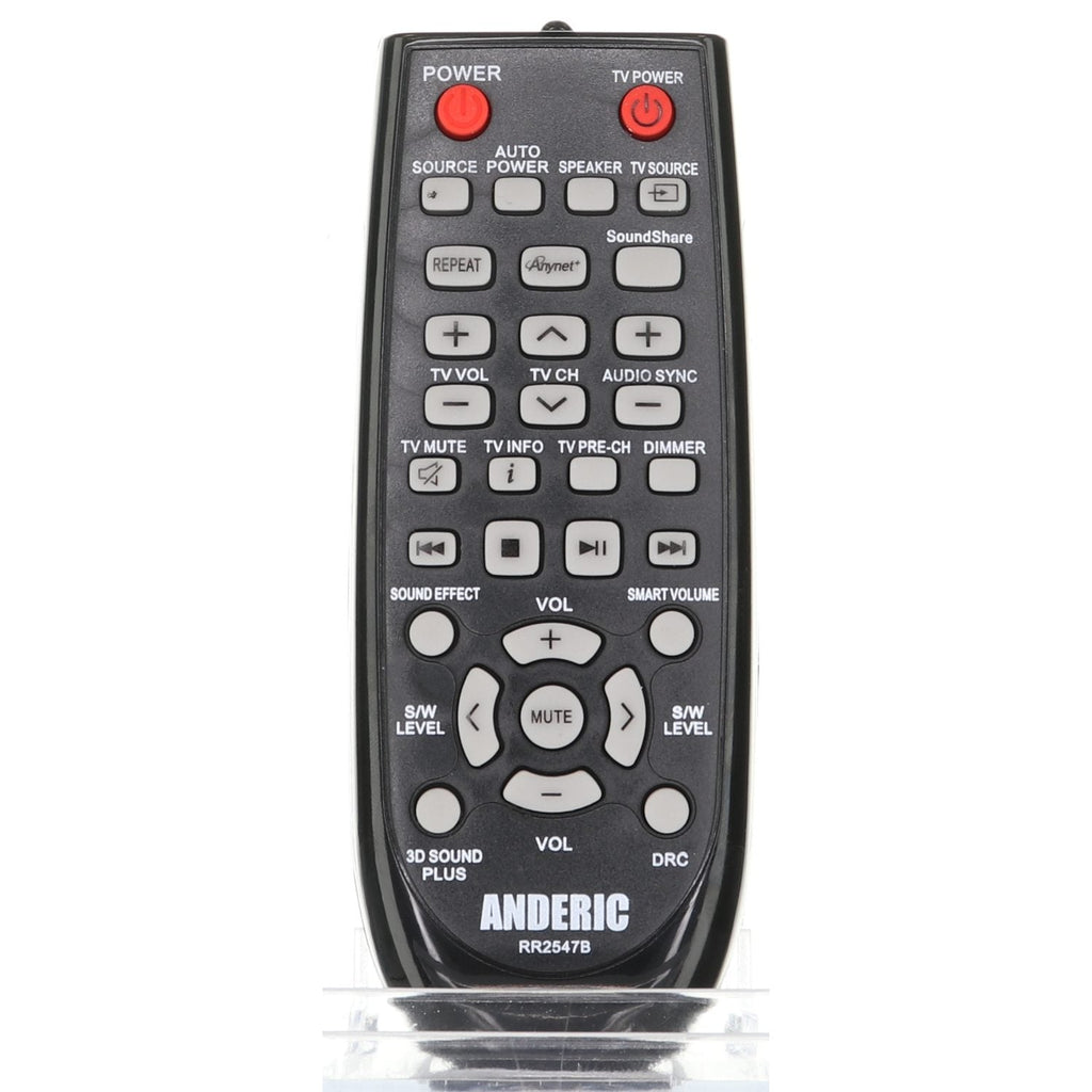 Anderic RR2547B Replacement Sound Bar Remote Control for Samsung AH59-02547B, AH59-02380A, AH59-02330A and Others - Agenda365.com
