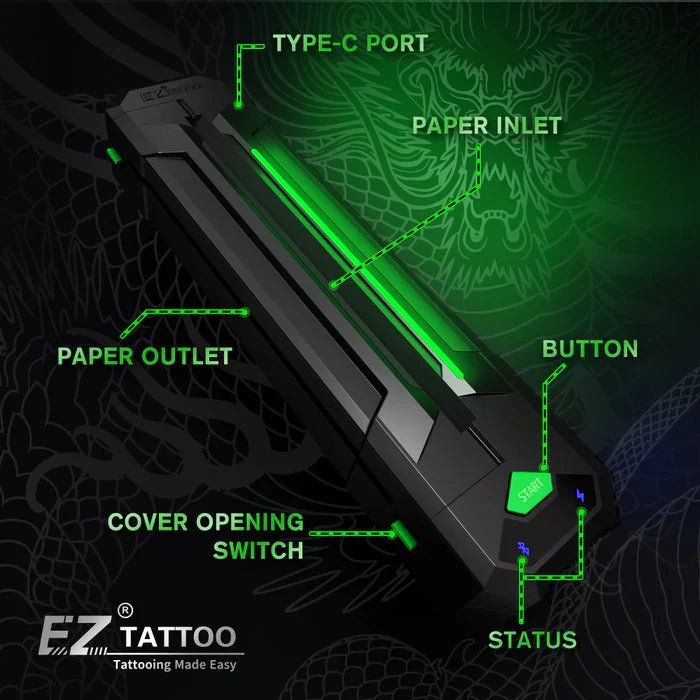 EZ WIRELESS TATTOO TRANSFER STENCIL PRINTERS - Agenda365.com