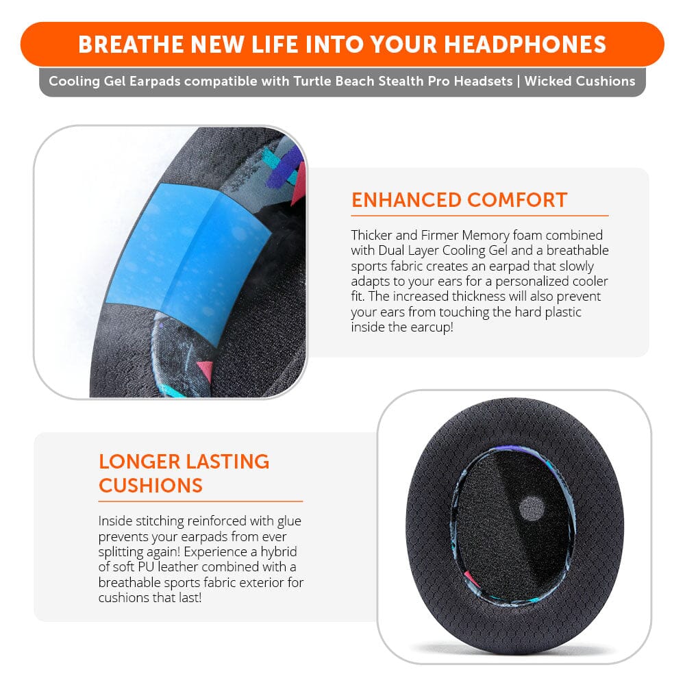 Turtle Beach Stealth Pro Earpads - WC FreeZe Cooling Gel - Agenda365.com
