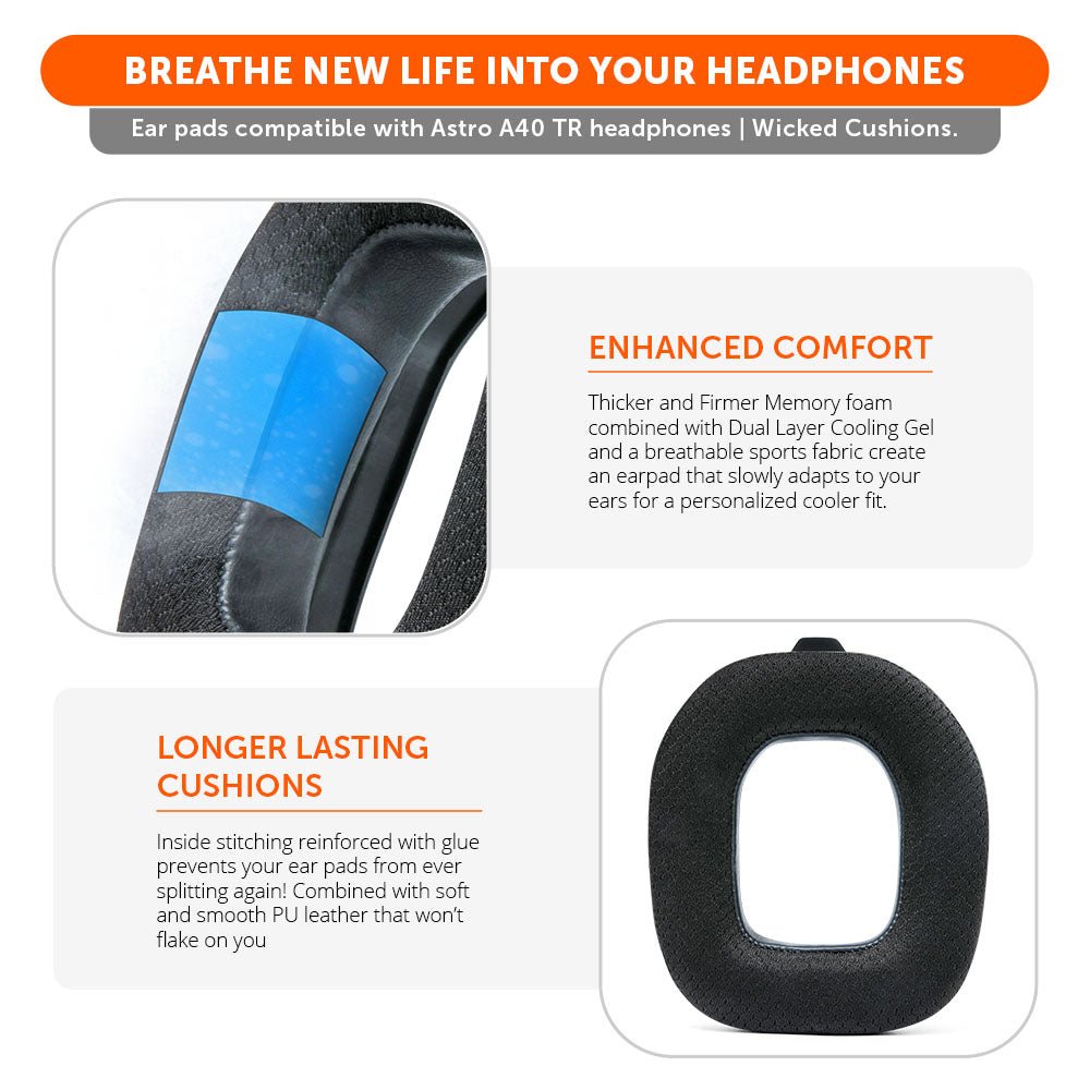Astro A40 TR Earpads - WC FreeZe Cooling Gel - Agenda365.com