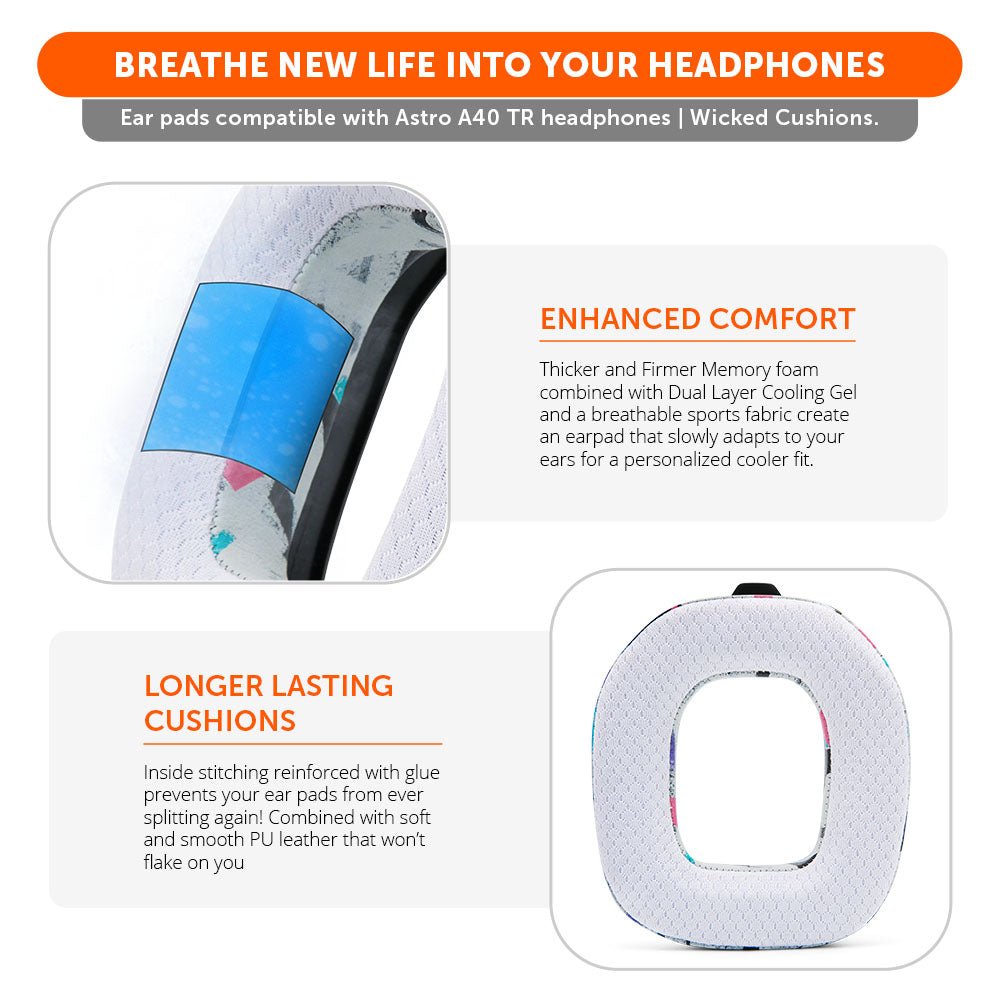 Astro A40 TR Earpads - WC FreeZe Cooling Gel - Agenda365.com
