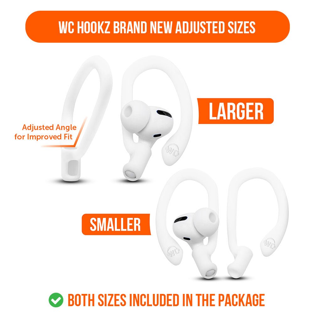 WC HookZ - Over Ear Hooks for Airpods Pro 1, 2 & Airpods 1, 2, 3 - Agenda365.com