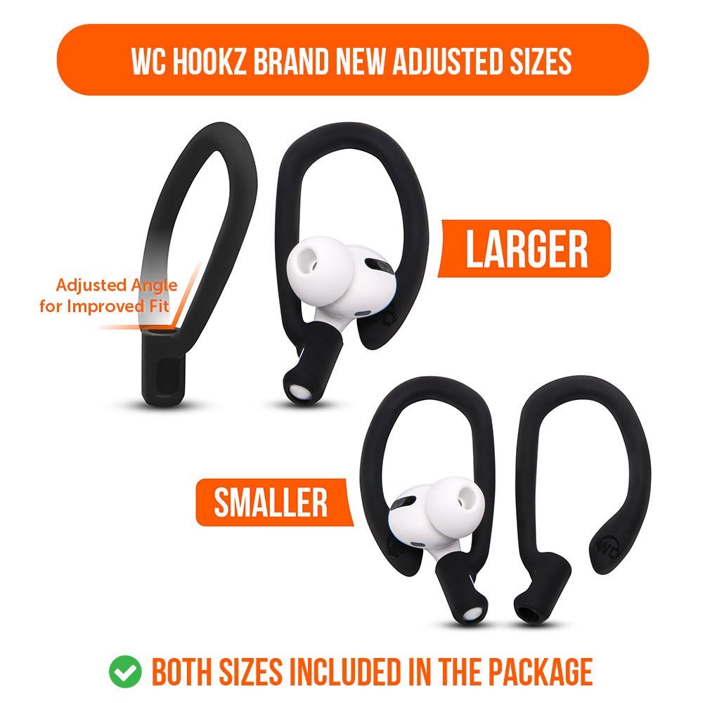 WC HookZ - Over Ear Hooks for Airpods Pro 1, 2 & Airpods 1, 2, 3 - Agenda365.com