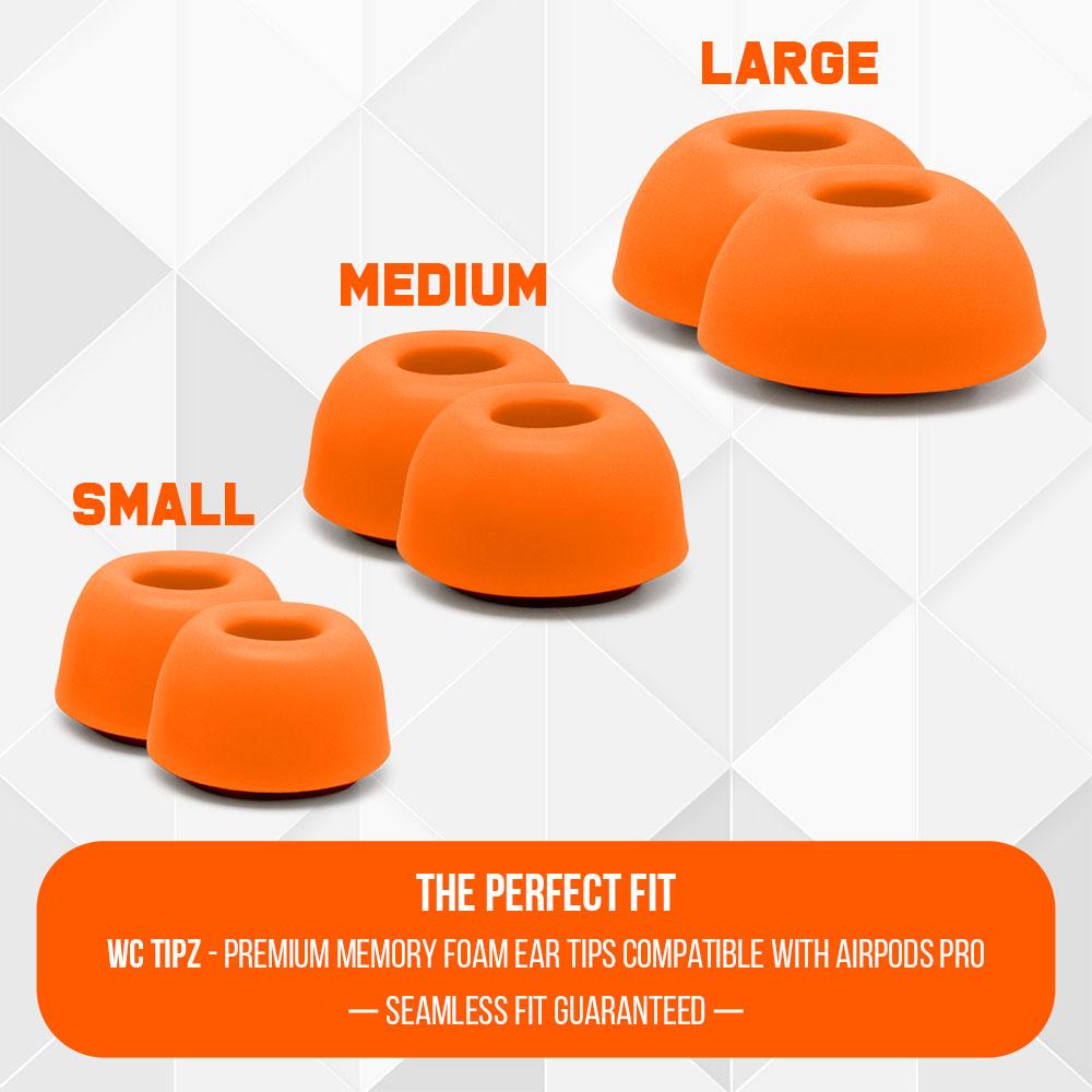 WC TipZ - Memory Foam Ear Tips for Airpods Pro & Airpods Pro 2 - Agenda365.com