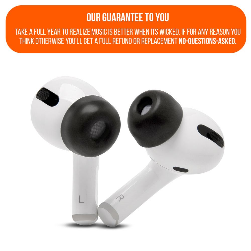WC TipZ - Memory Foam Ear Tips for Airpods Pro & Airpods Pro 2 - Agenda365.com