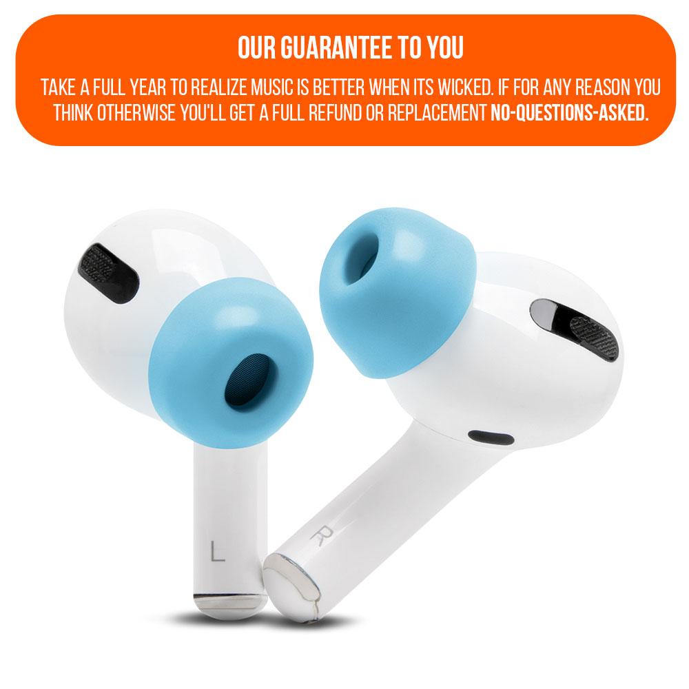 WC TipZ - Memory Foam Ear Tips for Airpods Pro & Airpods Pro 2 - Agenda365.com