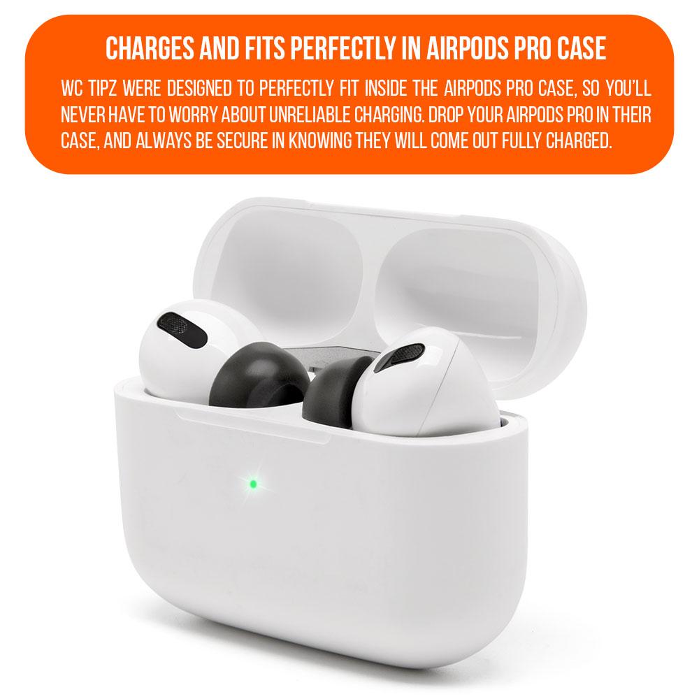 WC TipZ - Memory Foam Ear Tips for Airpods Pro & Airpods Pro 2 - Agenda365.com