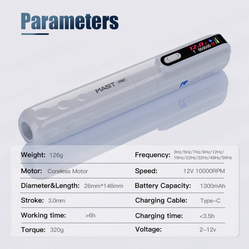 Dragonhawk Wireless Tattoo Pen Machine With 3.0MM Stroke Bluetooth Verison | Mast Y22 Pro - Agenda365.com