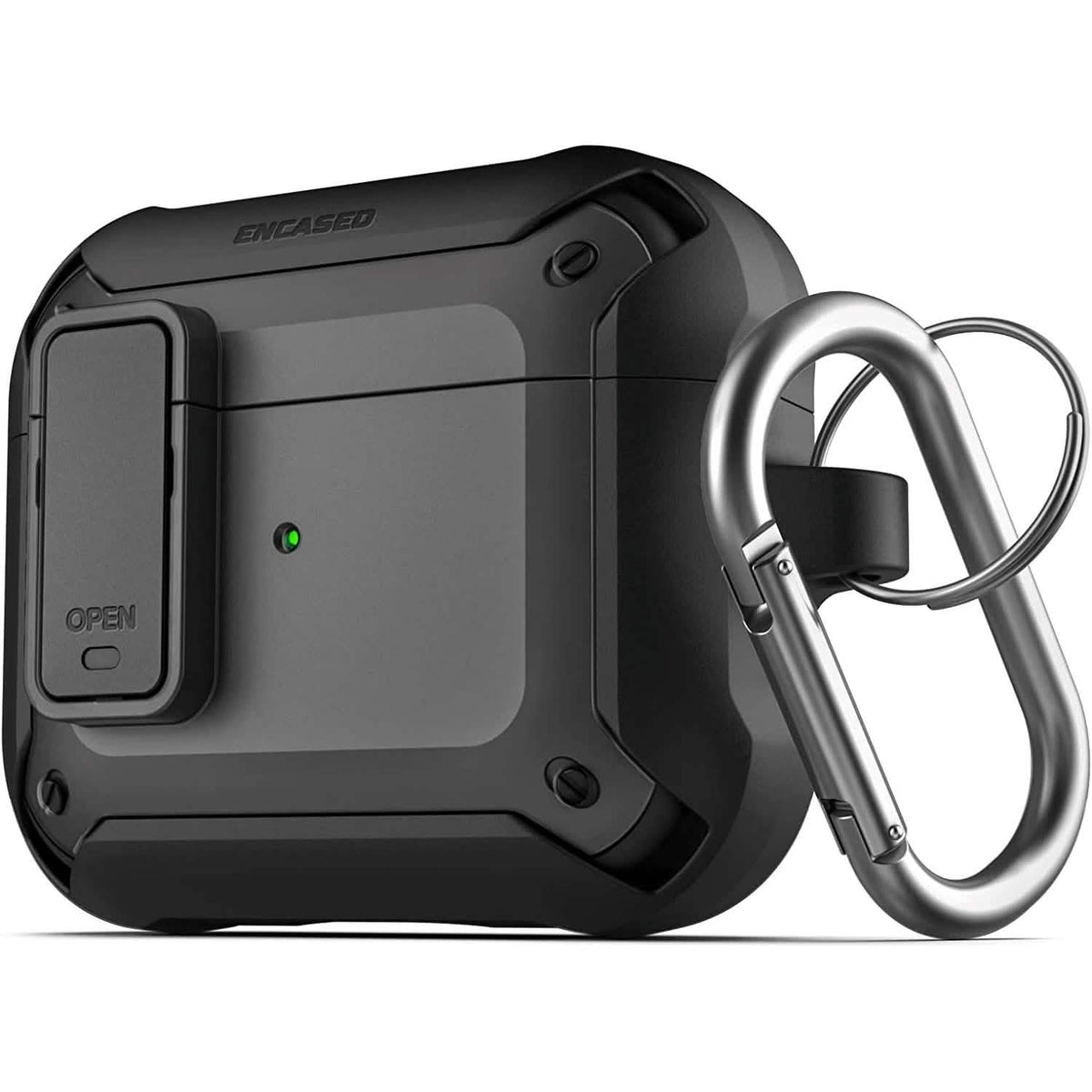 X-Armor for Airpods 3rd Generation Case with Locking Lid | Protective Carrying Pod with Carabiner Keychain (Airpods Gen 3) - Agenda365.com